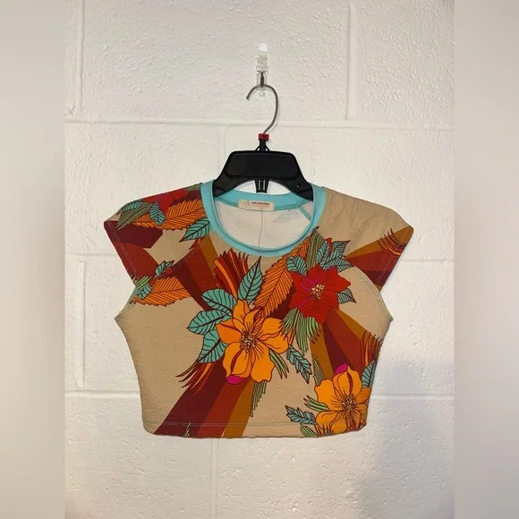 Free People Beach The Sony Printed Tee In Miami Floral - Picture 3 of 6